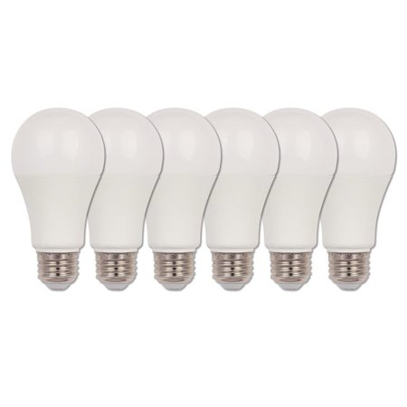 WESTINGHOUSE Bulb LED Dimmablemable 15W 120V A19 Omni 4000K Cool White E26 Med Base, 6PK 5075020